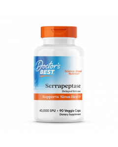 Doctor's Best Serrapeptase, 40,000 SPU, 90 Veggie Caps
