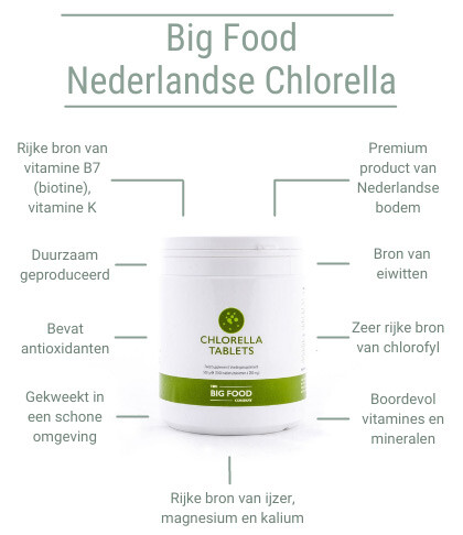 zwaarlijvigheid Triviaal kathedraal Big Food Nederlandse Chlorella | 100% natuurlijk en zuiver